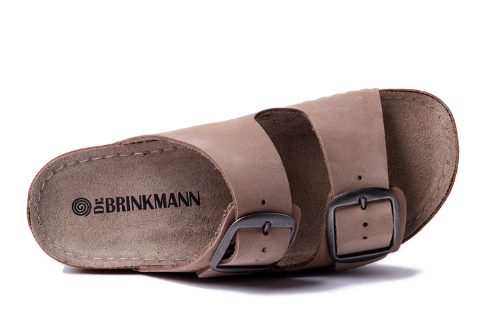 Dr. Brinkmann 700741-08 - klapki damskie beżowe