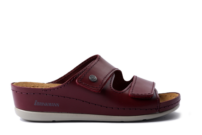 Dr. Brinkmann 700617-41 - klapki damskie bordowe