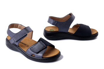 Dr. Brinkmann 710222-51 - sandały damskie mittelblau