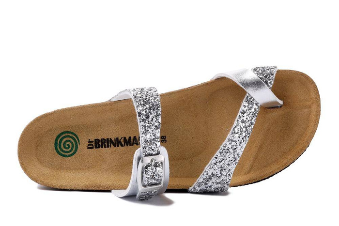 Dr. Brinkmann 700285-92 - klapki damskie silber