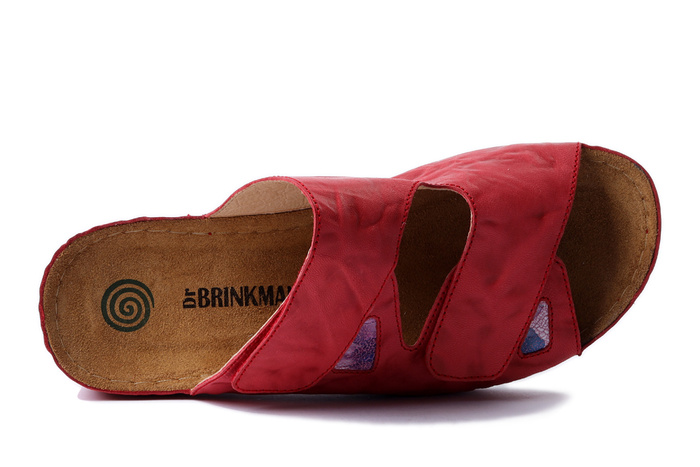 Dr. Brinkmann 700747-04 - klapki damskie czerwone