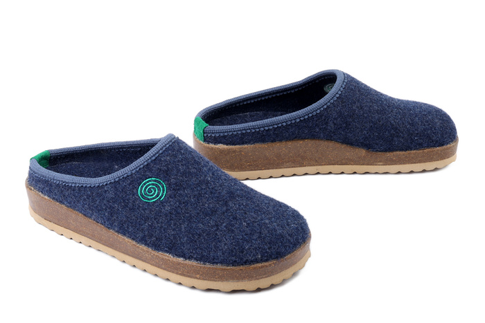 Dr. Brinkmann 220071-05 - kapcie damskie niebieskie