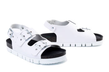 Dr. Brinkmann 710165-03 - sandały damskie białe