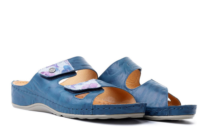 Dr. Brinkmann 700517-05 - klapki damskie niebieskie