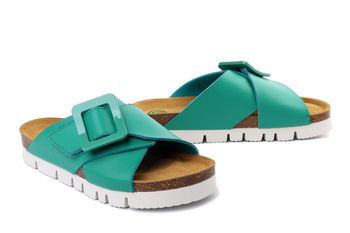 Dr. Brinkmann 700566-07 - klapki damskie zielone