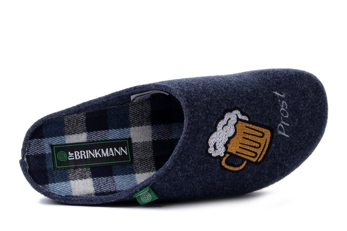 Dr. Brinkmann 220059-05 - kapcie męskie niebieskie