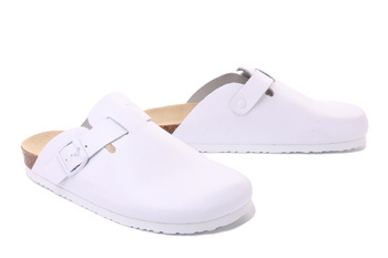 Dr. Brinkmann 603010-03 - klapki damskie/męskie białe