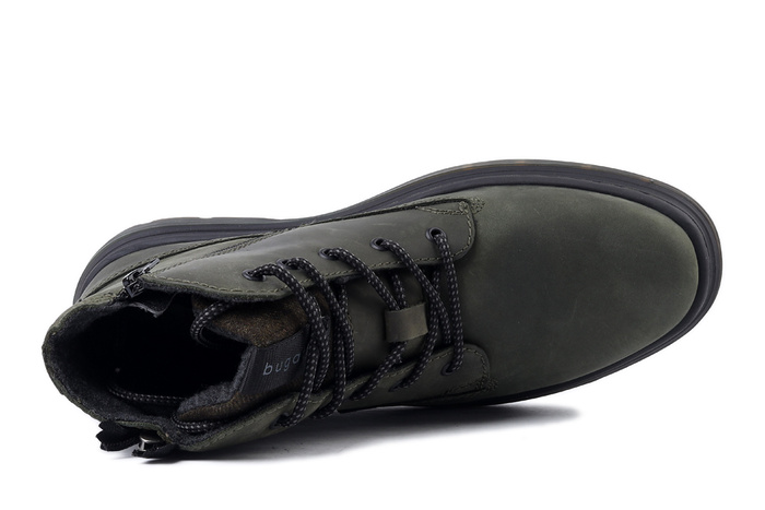BUGATTI 321-AUC30-1200 7100 dark green, trzewiki męskie