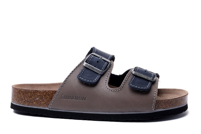 Dr. Brinkmann 600308-08 - klapki męskie taupe/ozean
