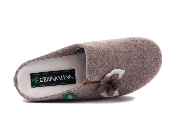 Dr. Brinkmann 330036-08 - kapcie damskie beżowe
