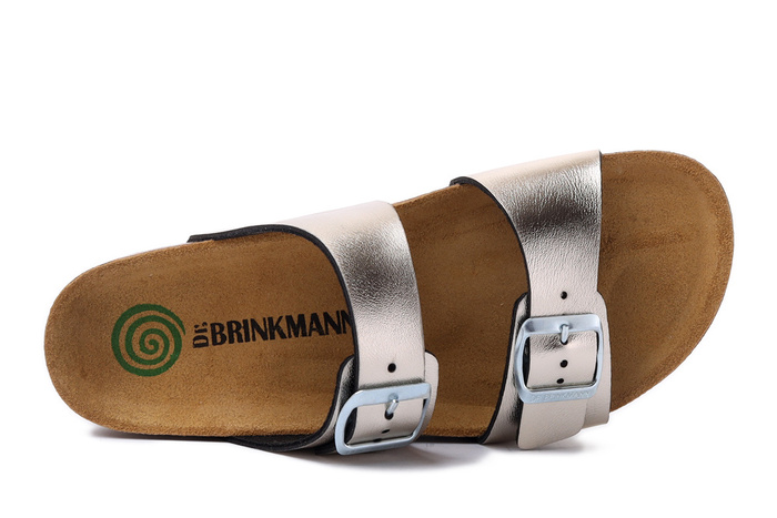 Dr. Brinkmann 701394-82 - klapki damskie złote