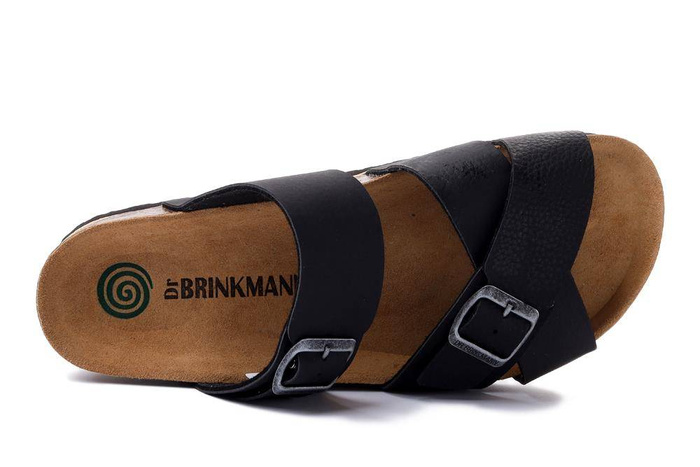 Dr. Brinkmann 600026-01 - klapki męskie czarne