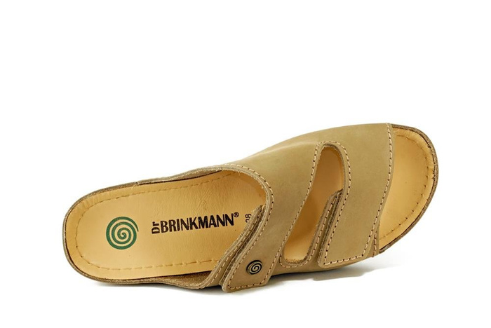 Dr. Brinkmann 701049-08 - klapki damskie beżowe