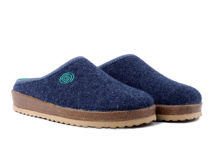 Dr. Brinkmann 220071-05 - kapcie damskie niebieskie