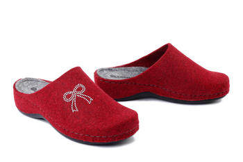 Dr. Brinkmann 320274-41 - kapcie damskie bordowe