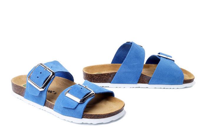 Dr. Brinkmann 700529-05 - klapki damskie niebieskie