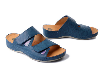 Dr. Brinkmann 700747-51 - klapki damskie mittelblau