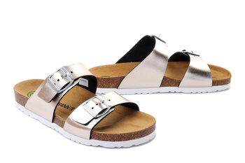 Dr. Brinkmann 701394-82 - klapki damskie złote