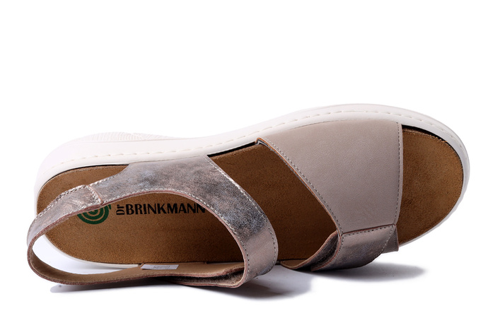 Dr. Brinkmann 710222-08 - sandały damskie beżowe
