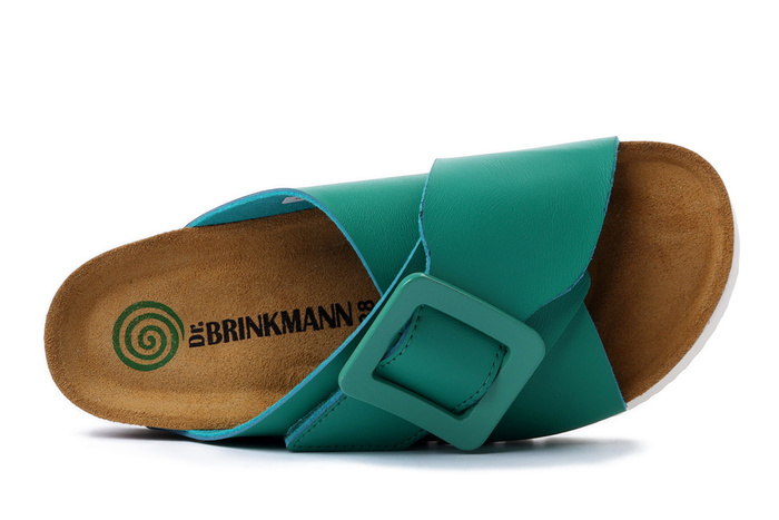 Dr. Brinkmann 700566-07 - klapki damskie zielone