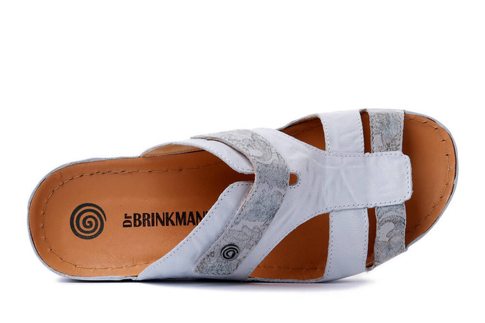 Dr. Brinkmann 700516-03 - klapki damskie białe