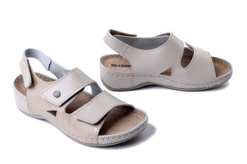 Dr. Brinkmann 710221-08 - sandały damskie beżowe