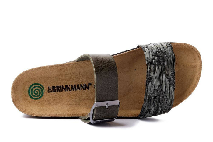 Dr. Brinkmann 700181-07 - klapki damskie khaki
