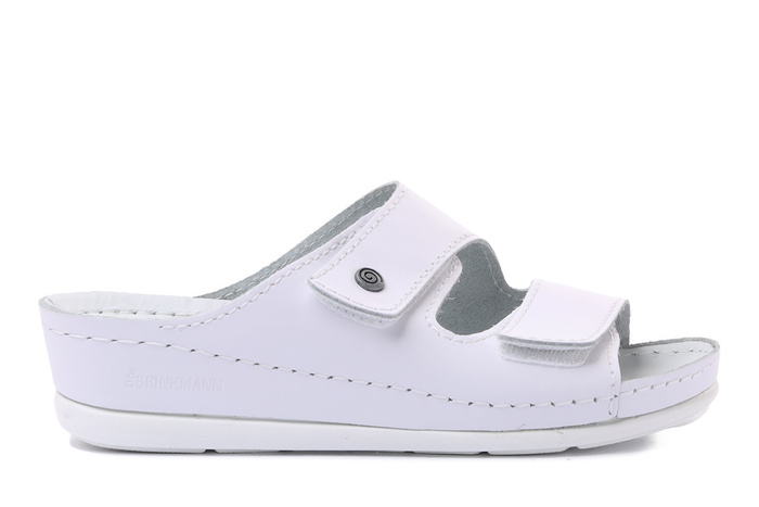 Dr. Brinkmann 703790-03 - klapki damskie białe
