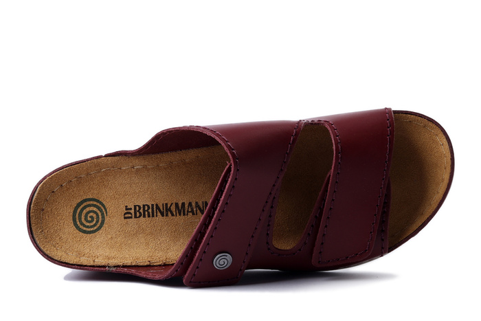 Dr. Brinkmann 700617-41 - klapki damskie bordowe