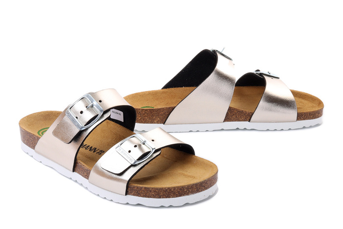 Dr. Brinkmann 701394-82 - klapki damskie złote