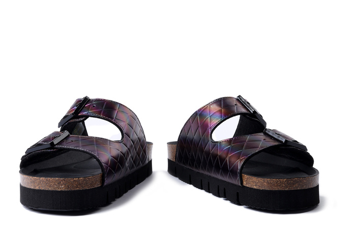 Dr. Brinkmann 700708-01 - klapki damskie schwarz-multi