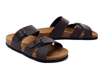 Dr. Brinkmann 600004-02 - klapki męskie brązowe