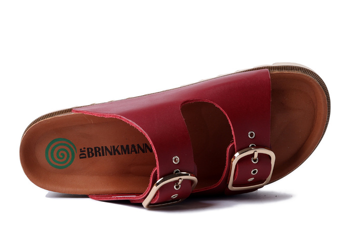 Dr. Brinkmann 700680-04 - klapki damskie czerwone