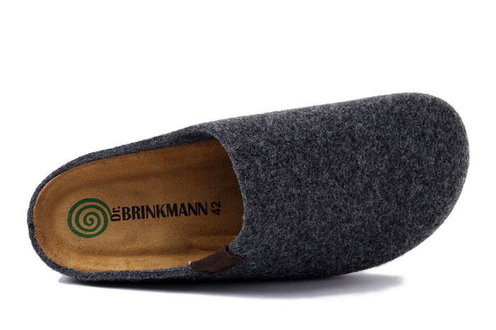 Dr. Brinkmann 220056-09 - kapcie męskie anthrazit