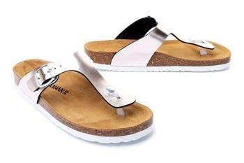 Dr. Brinkmann 701395-82 - klapki damskie złote