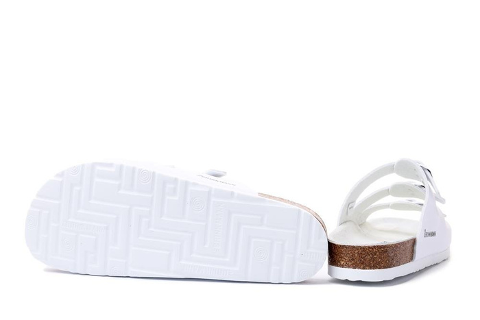 Dr. Brinkmann 703171-03 - klapki damskie/męskie białe