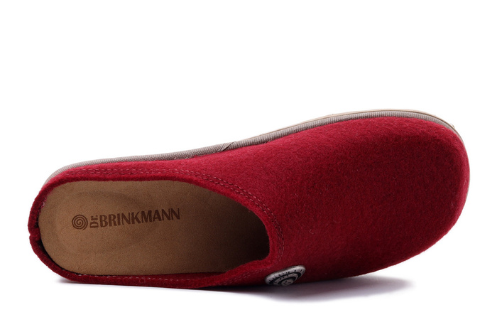 Dr. Brinkmann 320175-41 - kapcie damskie bordowe