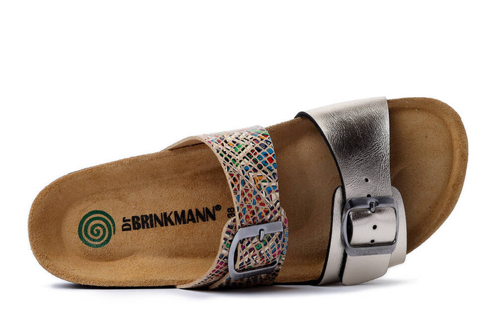 Dr. Brinkmann 700067-82 - klapki damskie złote