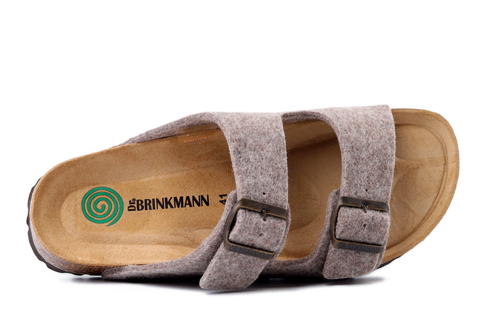 Dr. Brinkmann 220068-21 - klapki damskie/męskie mittelbraun