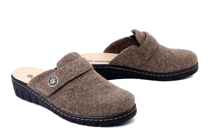 Dr. Brinkmann 700645-02 - kapcie damskie nuss