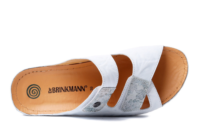 Dr. Brinkmann 700517-03 - klapki damskie białe