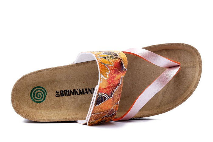 Dr. Brinkmann 700060-62 - klapki damskie pomarańczowe