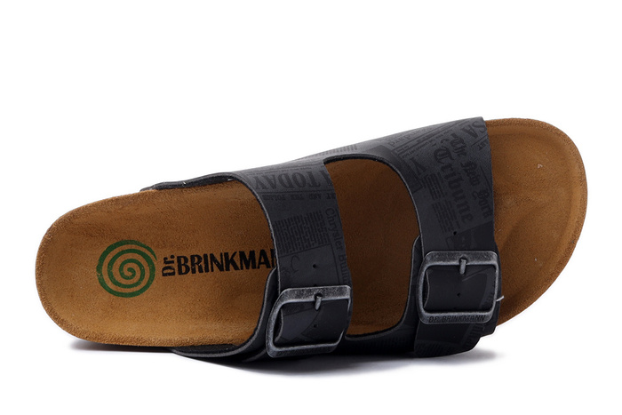 Dr. Brinkmann 600331-09 - klapki damskie/męskie grau/schwarz