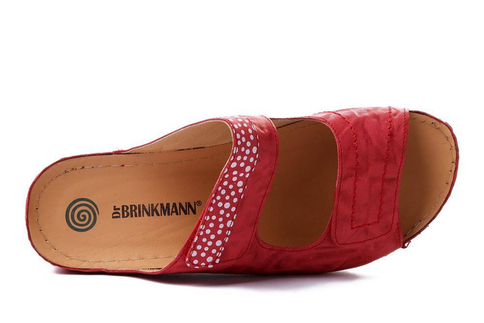 Dr. Brinkmann 700048-04 - klapki damskie czerwone