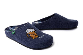 Dr. Brinkmann 220059-05 - kapcie męskie niebieskie