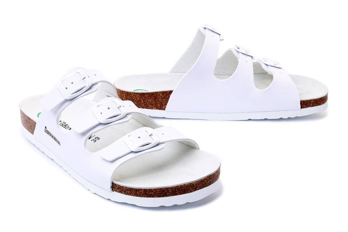 Dr. Brinkmann 703171-03 - klapki damskie/męskie białe