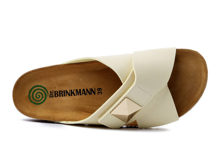 Dr. Brinkmann 700568-61 - klapki damskie hellgelb