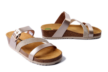 Dr. Brinkmann 700753-82 - klapki damskie złote