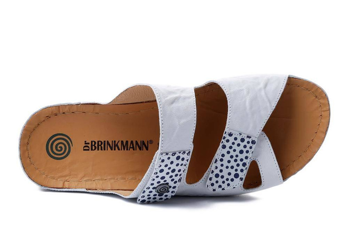 Dr. Brinkmann 700226-03 - klapki damskie białe