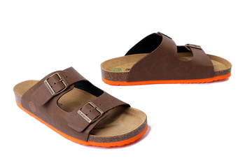 Dr. Brinkmann 600138-02 - klapki męskie brązowe